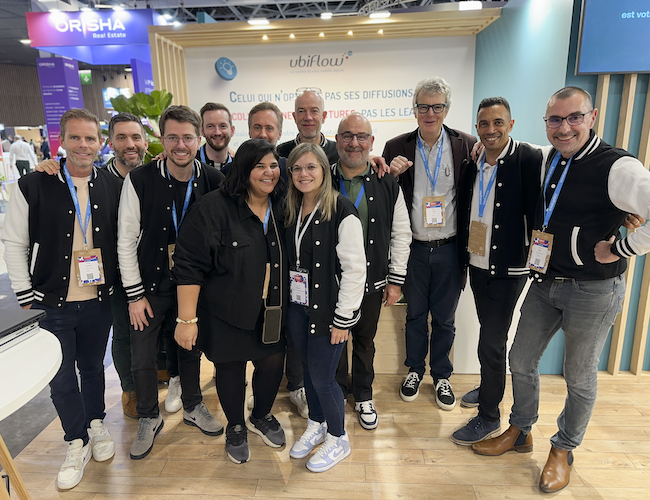 Equipe Ubiflow lors du salon RENT 2025 pour présenter ses solutions digitales pour les professionnels de limmobilier